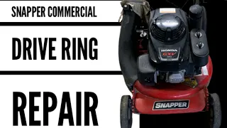 COMMERCIAL SNAPPER DRIVE RING REPLACEMENT / FIX A SLIPPING DRIVE SYSTEM