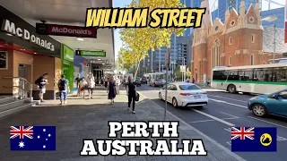 Exploring Perth Australia: A City Walking Tour of William Street March 2024