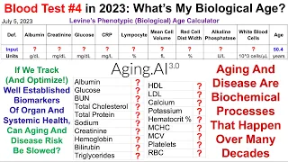 Quantifying Biological Age: Blood Test #4 In 2023