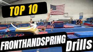 🤸 TOP 10 VAULT DRILLS | FRONT HANDSPRING 🤸