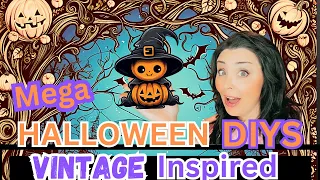 HALLOWEEN DIYS you GOTTA SEE 🧛‍♂️retro/vintage inspired diy crafts and decor for every spook🧛‍♀️