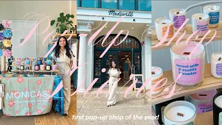 I did a pop-up at MADEWELL!! small business pop-up shop vlog, talking to customers, day in the life