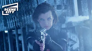 Resident Evil Retribution: Jill and Alice vs. Rain Fight Scene (HD Clip)