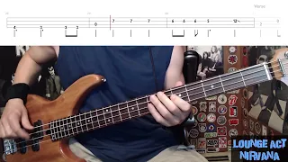 Lounge Act by Nirvana - Bass Cover with Tabs Play-Along