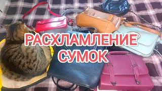 РАСХЛАМЛЕНИЕ СУМОК/ ВСЕ МОИ СУМКИ/ РАЗБОР СУМОК И РЮКЗАКОВ