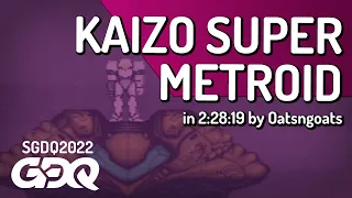 Kaizo Super Metroid by Oatsngoats in 2:28:19 - Summer Games Done Quick 2022