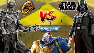 Every Star Wars VS Lord of the Rings VS Warhammer 40k ARMIES! - Ultimate Epic Battle Simulator 2