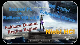 Sacred PL ReBorn HD | Prawdziwa Moc Karisa! | WE 216lvl Vs. Sakkary i Region Bagien | Niobowy!