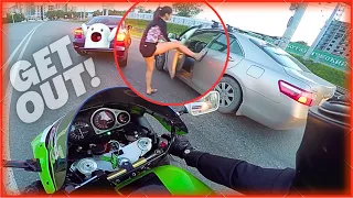 KAREN Lost Her Mind and ATTACKED the driver | Road Rage & Unexpected Moto Moments 2023 | Ep.178
