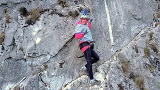 Faschingskletterei, als das noch möglich war :) LEITE KLETTERSTEIG