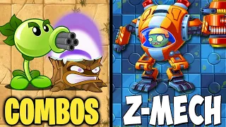 Random Best Combo Team Plants Vs Team Z MECH Zombie - Who Will Win ? - PvZ 2 Battlez