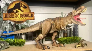 Jurassic world Hammond collection Tyrannosaurus rex unboxing and review - Mattel Jurassic fact app