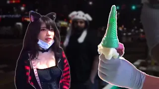 emiru gets turkish ice cream in south korea