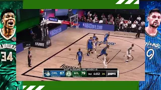 NBA PLAYOFFS 2020 HIGHLIGHTS BUCKS VS MAGIC GAME 2