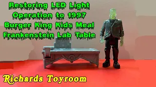 HOW TO RESTORE THE LIGHT FUNCTION TO 1997 BURGER KING FRANKENSTEIN TOY