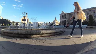 2017-09-15 17:11 Kyiv Maidan Nezalezhnosti Fountains Київ Майдан Незалежності фонтани центр 4K 2160p