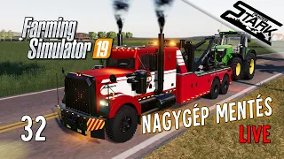 Farming Simulator 19 - 32.Rész (Jármű Mentés & Gyárépítés) - Stark LIVE