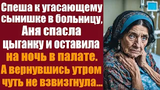 Спеша к угасающему сынишке в больницу, Аня спасла цыганку и оставила на ночь в палате. А вернувшись