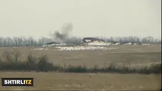 Уничтожение пулеметчика оккупантов на Донбассе