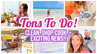 TONS TO DO! PRODUCTIVE MOM MOTIVATION! 💪🏼 SHOP COOK + CLEAN WITH ME!  @BriannaK  Homemaking