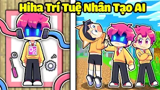 HIHA CHẾ TẠO THÀNH CÔNG HIHA AI TRÍ TUỆ NHÂN TẠO TRONG MINECRAFT*HIHA AI NHÂN TẠO 😎🤩