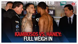 💥 Kambosos VS Haney | Full weigh in 🥊 | Main Event | Fox Sports