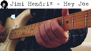 Jimi Hendrix Hey Joe - Rhythm guitar in the real Hendrix style + guitar solo