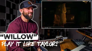 How To Play "Willow" LIKE TAYLOR SWIFT | REACTION + Guitar Tutorial and Chords