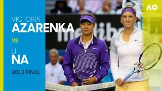 Victoria Azarenka v Li Na - Australian Open 2013 Final | AO Classics