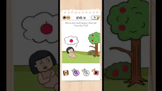 Brain test 2 bad luck betty level 10 she is lost and hungry give her favorite fruit walkthrough