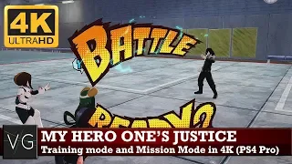 My Hero One's Justice (PS4 Pro) - Training Mode and MIssions in 4K. No commentary.