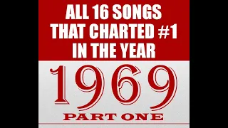 All 16 Songs That Charted #1 in 1969 Part 1 of 2 - see listing in comments - stereo
