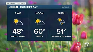 Utah's Weather Authority | Some rain on Mother's Day - Saturday, May 7 night forecast