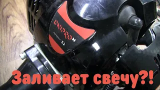 Заливает свечу?!  Ремонт бензокосы Днепр М 52