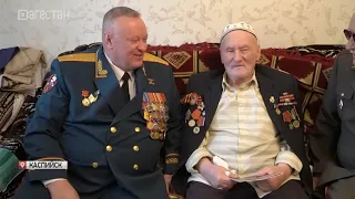 Ветерана ВОВ Мусу Багаутдинова поздравили с предстоящим праздником Победы