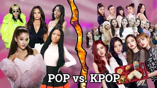 Pop girlies bullying K-POP girlies | POP vs. KPOP