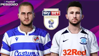 PES 2020 FACES REAIS SKY BET CHAMPIONSHIP [2° DIV. INGLESA]