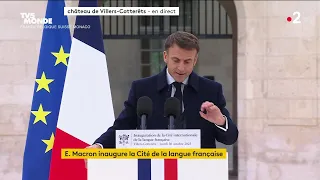 Inauguration de la Cité internationale de la langue française avec Emmanuel Macron