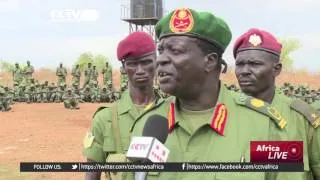 South Sudanese rebel soldiers arrive in Juba