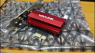 WAVLINK AX5400 (WL-WN675X3) PCIe WiFi ตัวคุ้มพร้อมเสารับสัญญาณ