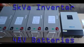 5 kVA Inverter and 48v Battery setup