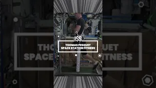 🚀 🛰  INTERNATIONAL SPACE STATION FITNESS (feat. Pesquet) #shorts