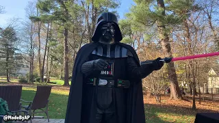 HOW TO PUT ON DARTH VADER COSTUME WITH Made By AP - Movie Accurate ROTJ