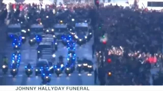 Massive Turnout For French Rock Legend Johnny Hallyday's Funeral