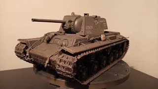 Full video build of the Trumpeter KV-1 Mod. 1942 ''Simplified turret'' in 1:35 scale