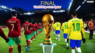 PES 2021 | Portugal vs Brazil | Final World Cup Qatar 2022 | Ronaldo vs Neymar | eFootball Gameplay