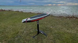 Prone Foil KT Dragonfly 7’ 100L with AFS Silk 1050 December Lake Ontario