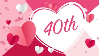 40th Wedding Anniversary Whatsapp Status