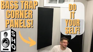 DIY BASS TRAP CORNER ACOUSTIC PANELS! HOME STUDIO SETUP!