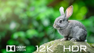Dolby Vision 12K HDR 120fps - The Most Amazing Animals And Relaxing Piano Music